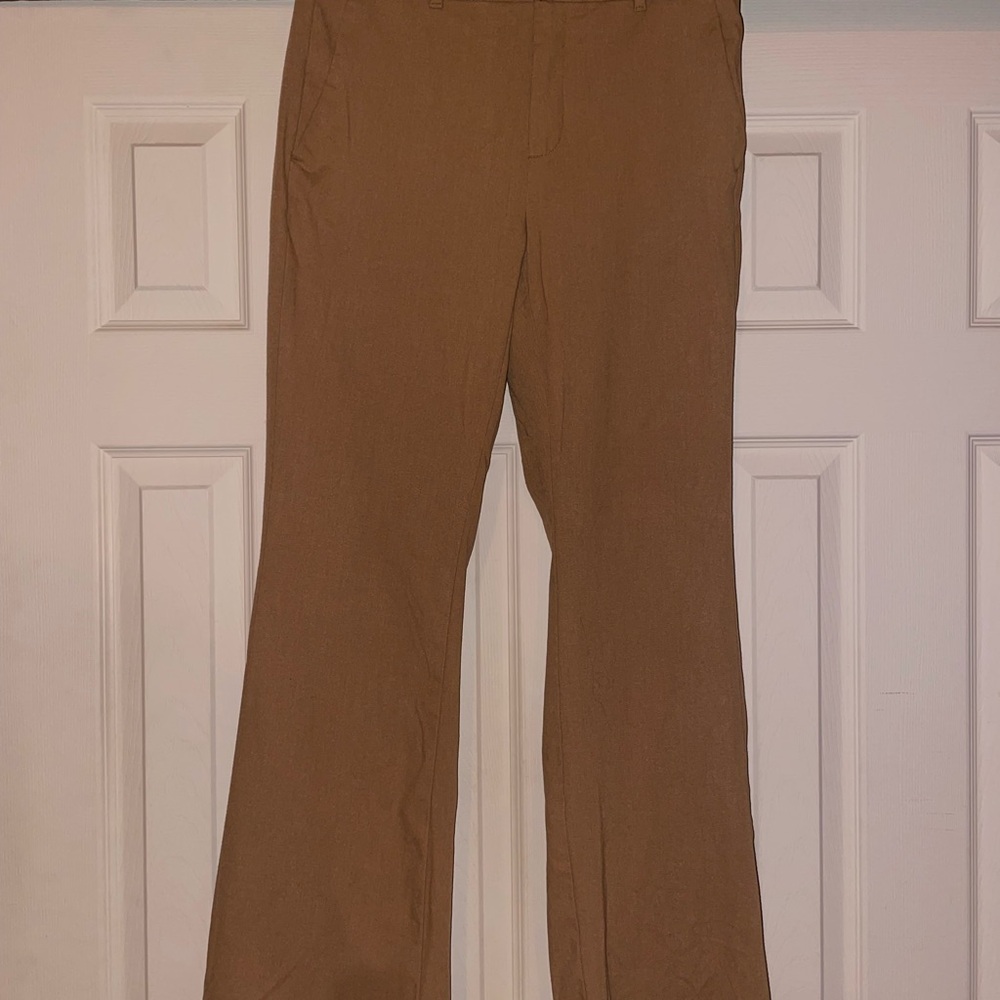 Women’s Tan Boot Cut Slacks